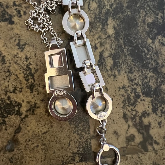 MYKA- RABAT SWAROVSKI Golden Yellow CRYSTAL NECKLACE & Bracelet - Picture 6 of 9